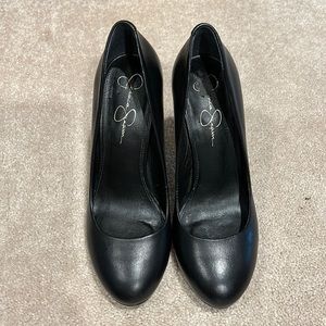 Jessica Simpson black stilettos